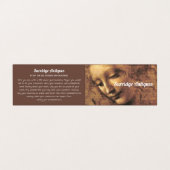 Carte De Visite Responsable d'une femme, Leonardo Da Vinci, Conces (Extérieur déplié)