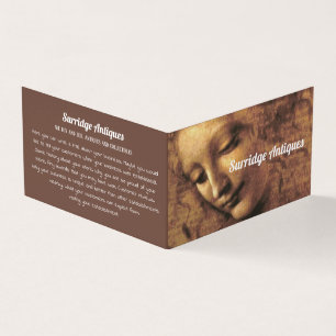 Carte De Visite Responsable d'une femme, Leonardo Da Vinci, Conces