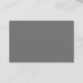 Carte De Visite Responsable marketing Grey et Black Euro (Dos)