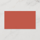 Carte De Visite Responsable marketing Red Orange Standard (Dos)