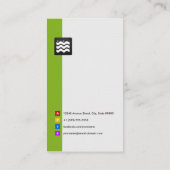 Carte De Visite Responsable RH - Blanc vert biologique (Dos)