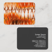 Carte De Visite Ressorts superposés Orange (Devant / Derrière)