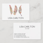 Carte De Visite Ressource Abstraite en gras (Devant / Derrière)