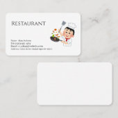 Carte De Visite restaurant (Devant / Derrière)
