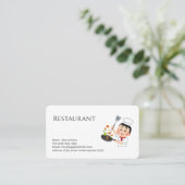 Carte De Visite restaurant (Debout devant)