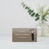 Carte de visite restaurant (Debout devant)