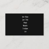 Carte De Visite Restaurant (Dos)