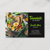 Carte De Visite Restaurant à bar à salades (Devant)