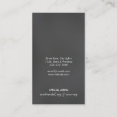 Carte De Visite Restaurant Chef Cuisine Cuillère Logo (Dos)