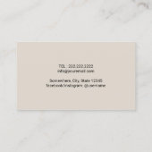 Carte De Visite Restaurant Chef Professionnel Noir (Dos)