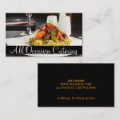 Carte De Visite Restaurant Chef Wedding planner Restaurant (Devant / Derrière)