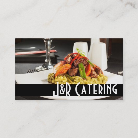 Carte De Visite Restaurant Chef Wedding planner Restaurant (Devant)