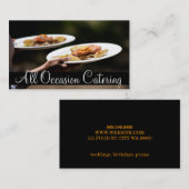 Carte De Visite Restaurant Chef Wedding planner Restaurant (Devant / Derrière)