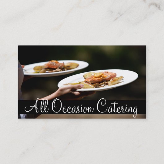 Carte De Visite Restaurant Chef Wedding planner Restaurant (Devant)
