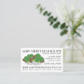 Carte De Visite Restaurant chinois de viande de boeuf et de brocol (Debout devant)