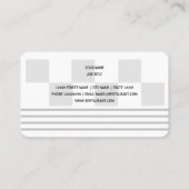 Carte De Visite Restaurant classique américain 50's restaurant de (Dos)