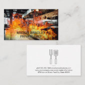 Carte De Visite Restaurant Cuisine | Feu (Devant / Derrière)