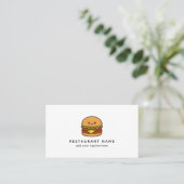 Carte De Visite Restaurant Cute Burger (Debout devant)