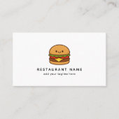 Carte De Visite Restaurant Cute Burger (Devant)