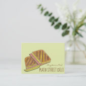 Carte De Visite Restaurant de charcuterie Cubane Pressé Sandwich D (Debout devant)