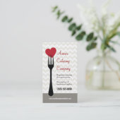 Carte De Visite Restaurant de coeur/carte de visite bifurqués de (Debout devant)