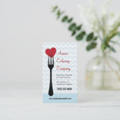 Carte De Visite Restaurant de coeur/carte de visite bifurqués de (Debout devant)