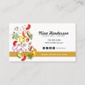 Carte De Visite Restaurant de cuisine Légume hachée (Devant)