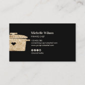 Carte De Visite Restaurant de cuisine personnel professionnel (Dos)