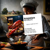 Carte De Visite Restaurant de fruits de mer