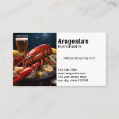 Carte De Visite Restaurant de fruits de mer (Devant)