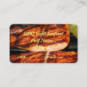 Carte De Visite Restaurant de fruits de mer BBQ (Devant)