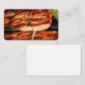 Carte De Visite Restaurant de fruits de mer BBQ (Devant / Derrière)