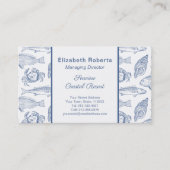 Carte De Visite Restaurant de fruits de mer Boutique côtière ou Re (Devant)