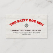 Carte De Visite Restaurant de fruits de mer Service de restauratio (Devant)