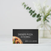 Carte De Visite Restaurant de pizza (Debout devant)