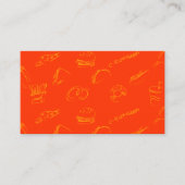 Carte De Visite Restaurant de poulet de burger de restauration rap (Devant)