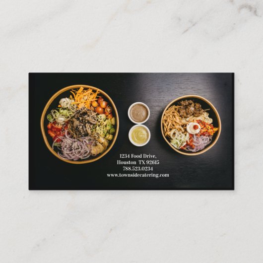 Carte De Visite Restaurant de restauration (Dos)