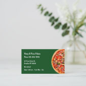 Carte De Visite Restaurant de salon de pizza (Debout devant)