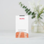 Carte De Visite Restaurant de sushi (Debout devant)