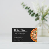 Carte De Visite Restaurant d'Italien de tarte de pizza (Debout devant)