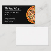 Carte De Visite Restaurant d'Italien de tarte de pizza (Devant / Derrière)