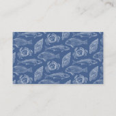 Carte De Visite Restaurant Fishman Fishing Boat or Seafood (Dos)