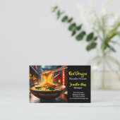 Carte De Visite Restaurant Food Noodle House (Debout devant)