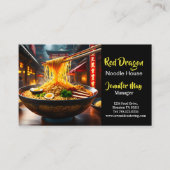 Carte De Visite Restaurant Food Noodle House (Devant)