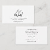 Carte De Visite Restaurant Food Truck Barbeque (Devant / Derrière)