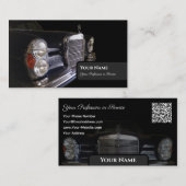 Carte De Visite Restaurant historique Oldtimer Mercedes Benz (Devant / Derrière)