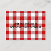 Carte De Visite Restaurant italien (Dos)