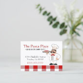 Carte De Visite Restaurant italien (Debout devant)