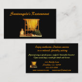Carte De Visite Restaurant italien (Devant / Derrière)