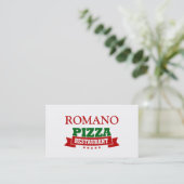 Carte De Visite Restaurant italien de pizza (Debout devant)
